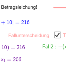 Lösen von Betragsgleichungen (Ma 7)