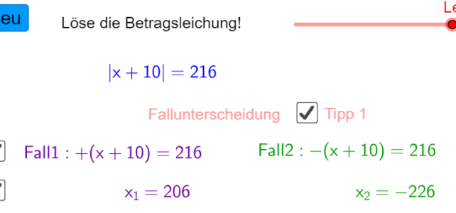 Lösen von Betragsgleichungen (Ma 7)