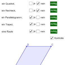 Vierecke klassifizieren (Ma 4)