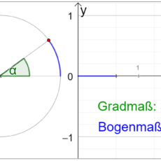 Ü Umwandlung vom Gradmaß ins Bogenmaß und umgekehrt (Ma 10)