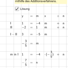 Ü Geradengleichung ermitteln (Ma 8)