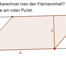 Flächeninhalt eines Parallelogramms