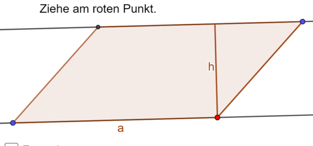 Flächeninhalt eines Parallelogramms