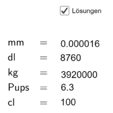 Umrechnungen (Ma 4)