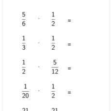 Ü Multiplikation von Brüchen (Ma 6)