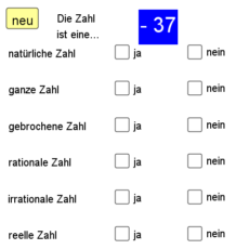 Zahlen den Bereichen zuordnen (Ma 9)