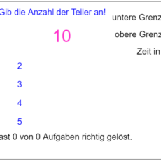 Ü Anzahl der Teiler angeben (Ma 6)