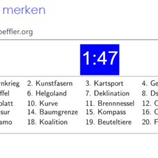 Ü Wörter merken (Daten)