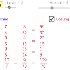 Ü Addieren und Subtrahieren von Brüchen (Ma 6)