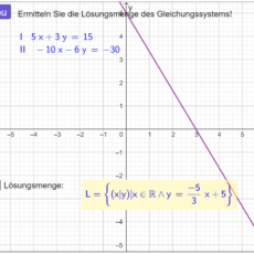 Lösbarkeit linearer Gleichungssysteme (Ma 9)