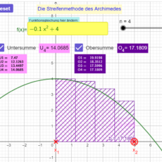 Streifenmethode des Archimedes (Ma 12)