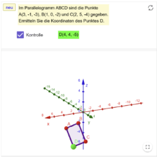 Ü Punkt D im Parallelogramm ermitteln (Ma 13)