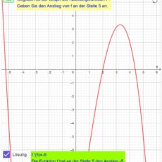 Ü Bedeutung der ersten Ableitung (Ma 12)