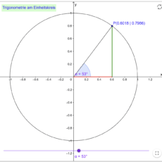 Trigonometrie am Einheitskreis (Ma 10)