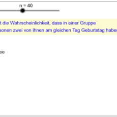 Das Geburtstagsproblem (Ma 10)
