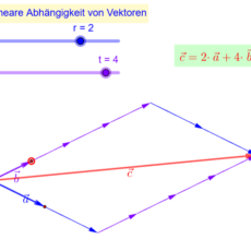 Lineare Abhängigkeit von Vektoren (Ma 13)