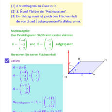 Eigenschaften des Vektorproduktes (Ma 13)