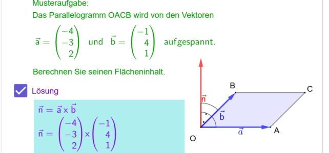 Eigenschaften des Vektorproduktes (Ma 13)